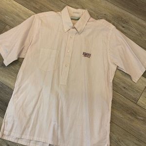New Mexico State University Aggies Alumni vintage striped button down. Size L